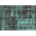 thumbnail image 1 of Ahgly Company Machine Washable Indoor Rectangle Abstract Turquoise Blue Modern Area Rugs, 2' x 5', 1 of 4