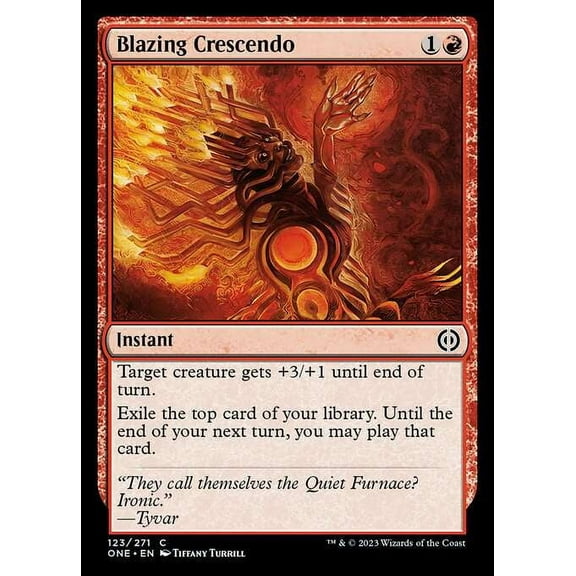 MtG Phyrexia: All Will Be One Common Blazing Crescendo (FOIL) #123