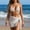 c01White, variant on Women's Fashion Knitted Beach Sunscreen Strap Top Hollow Texture Hip Skirts Strap Skirt Multi-wearing Two-Piece Suit White Free Size