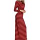 thumbnail image 1 of Vestido de jersey de gran tamaño de otoño invierno para mujer Vestido largo de punto de manga larga suéter largo SG Macarena Maxi vestido de manga larga, 1 of 8