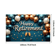 thumbnail image 1 of Happy Retirement Party Banner Backdrop Celebration Background Decorations Photography Props Balloons Cheers Event Supplies Retirement Party, 1 of 4