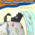 thumbnail image 5 of Pioneer Flower Floral Print Pattern 17" School Backpacks for Teens,Waterproof Oxford Fabric,S-Shape Padded Straps for School,Travel,Hiking,Camping, 5 of 6