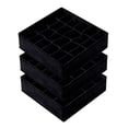 thumbnail image 1 of 3 cajas organizadoras de armario con 24 compartimentos para artículos del hogar Negro, 1 of 9