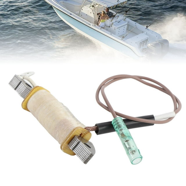Outboard Coil, Wear Resisting Accurate Design 6F5-85520-00 Boat Motor Charging Coil Single Wire for 2 Stroke 40HP