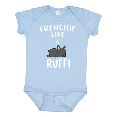 

Inktastic Frenchie Life is Ruff!Grey Gift Baby Boy or Baby Girl Bodysuit