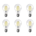 thumbnail image 1 of Pack de 6 Focos LED Aksi 4W A19 Filamentos E27 Traslúcida Amarillo, 1 of 3