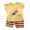 Yellow, variant on Hienoo Toddler Girls Clothes Set Short Sleeve Graphic T Shirt Shorts Set Kids Casual Outfit Sets