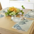 thumbnail image 4 of Ambesonne Vintage Place Mats Set of 4, Air Balloons in Sky, Standard Size, Green Blue, 4 of 6