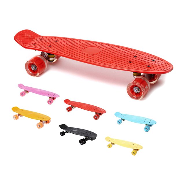 Mini Patineta Estilo Penny Tabla Skate Colores Skateboard Pitipa JM1712-RED