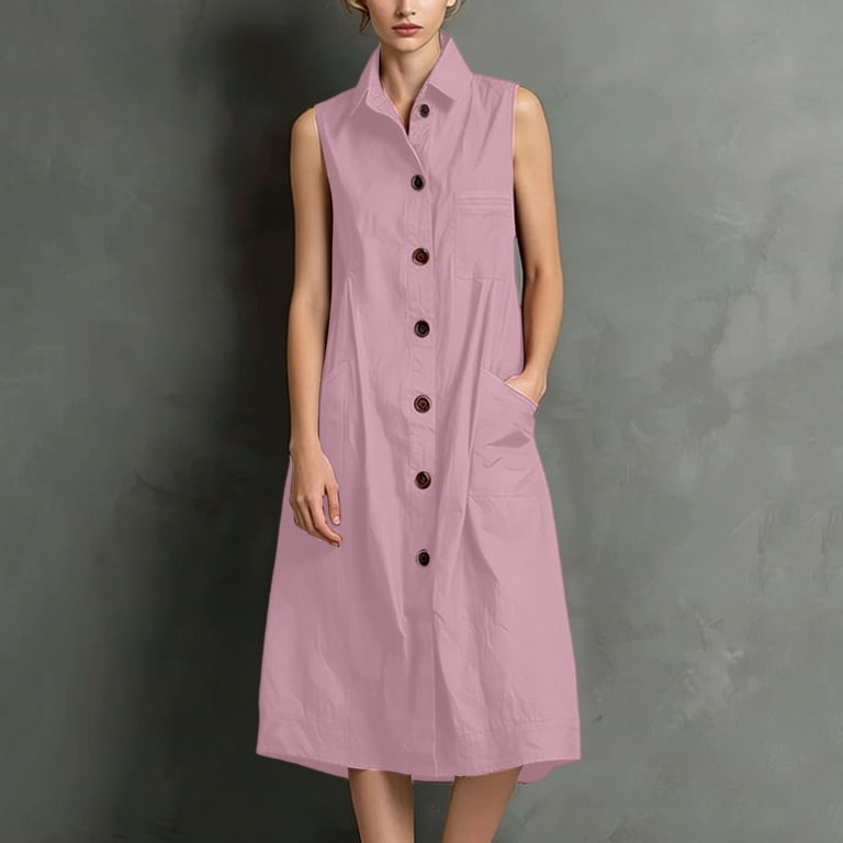 pink shirt midi dress Women's Pink Shirt Dresses | Curve Size Shirt Dresses