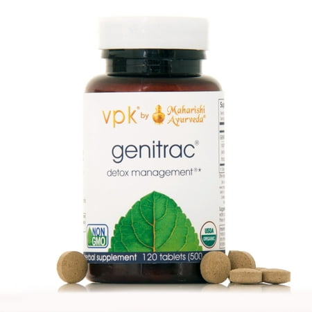 Organic Genitrac | 120 Herbal Tablets - 500 mg ea. | Natural Detox for Urinary Tract & Bladder | Genitourinary Health | Reproductive (Best Foods For Bladder Health)