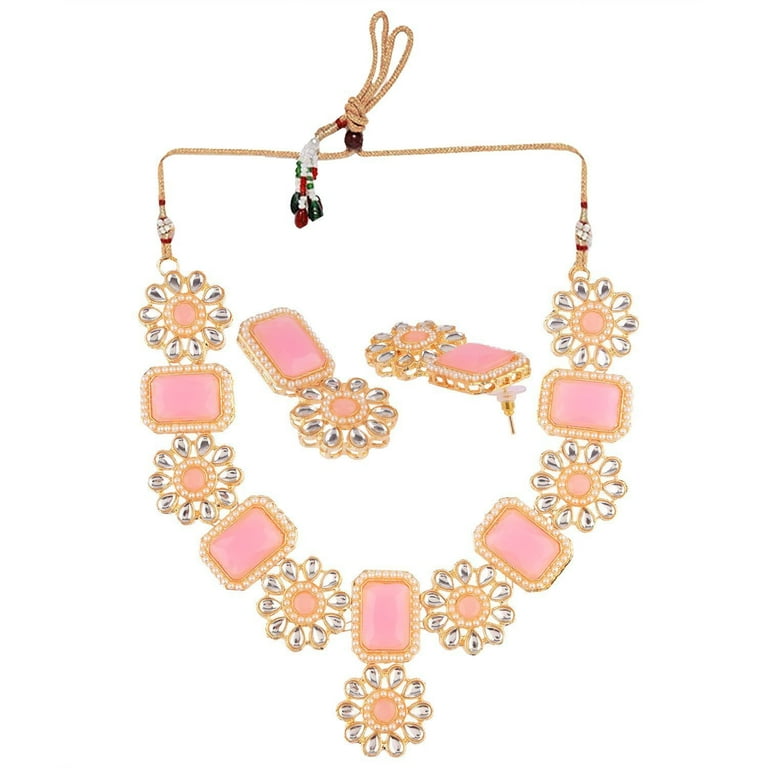 Amazon.com: Efulgenz Indian Jewelry Sets for Women Tone