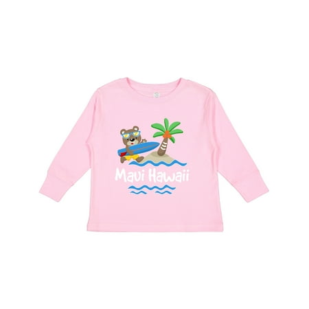 

Inktastic Maui Hawaii Cute Vacation Gift Toddler Boy or Toddler Girl Long Sleeve T-Shirt