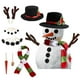 thumbnail image 3 of Yuarrent Kit de decoración de muñeco de nieve de Navidad, bufanda, botón de madera, juego de disfraces de dibujos animados, juguetes para niños, Kits de decoración para fiestas Tipo4 Yuarrent HA046541-04, 3 of 6