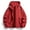 Red, variant on COSFO Gray Men's Rain Jacket Hooded Winter Windbreaker Waterproof Long Sleeve Loose Fit Hiking Full Zip Mens Sport Coat