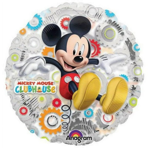 Anagram International Mickey's Clubhouse Foil Balloon Pack, 18", Clear