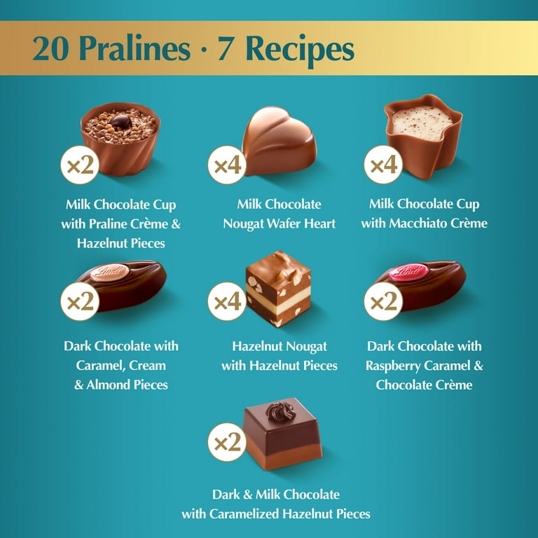 Lindt リンツ Pralines Selection 200g 3箱セット Lindt SWISS LUXURY SELECTION Assorted Chocolate Pralines Gift Box