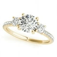 thumbnail image 2 of 2.80 Ct Solitaire Round Beautiful Diamond Wedding Rings for her Solid 14K Yellow Gold, 2 of 5