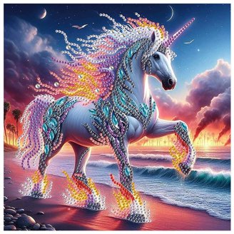 5D Diamond Painting Adultes, Unicorno Pittura Diamante, Animale