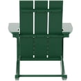 thumbnail image 5 of Costaelm Palms Modern Adirondack Plastic Outdoor Rocking Chairs (Set of 4), Dark Green, 5 of 8