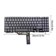 thumbnail image 3 of Tholdsy Teclados US Layout Aparato de entrada de PC Red retroiluminada Componentes de computadora Reemplazo para ZenBook Flip 15 UX562F Cuadernos de escritura y cuadernos de bocetos, 3 of 5