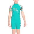 thumbnail image 1 of Buceo vela mojada traje chicas seco rápido stand traje de baño niños manga corta cuello redondo cuerpo completo traje de neopreno para surfear nadar buceo verde xl Advancent OD003667-08, 1 of 7