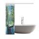 thumbnail image 3 of Cortina de Ducha ABPHQTO Muelle de Madera en Lago Azul 160x180 cm, 3 of 3