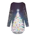 thumbnail image 5 of asdoklhq Plus Size Fall Tops Christmas Women Casual Long Sleeve Round Neck Pullover Loose Blouse Ethnic Style Printed ShirtsTops Multicolor 3X, 5 of 5