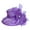 Purple, variant on Womens Hat Women Fascinator Lady Tea Party Wedding Bridal Flower Hat Headhunter Hat