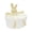 White, variant on Grey Handmade Woven Storage Basket Featuring Cute Animal Decor For Entryway Desktop Or Bedroom Organization