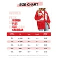 thumbnail image 7 of CASSIE LIZ Womens Sweaters Plus Size Fall Cardigans for Women Fashion Red Snowflake Open Front Cardigans Casual Winter Long Sleeve Lightweight Knit Holiday Sweaters with Pocket XL 14W-16W, 7 of 7