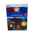 thumbnail image 3 of Indoor/Outdoor 10-Count Battery-Operated LED Lantern Lights, Red/Warm White, Blue, 6', Patriotic by Way To Celebrate, 3 of 6