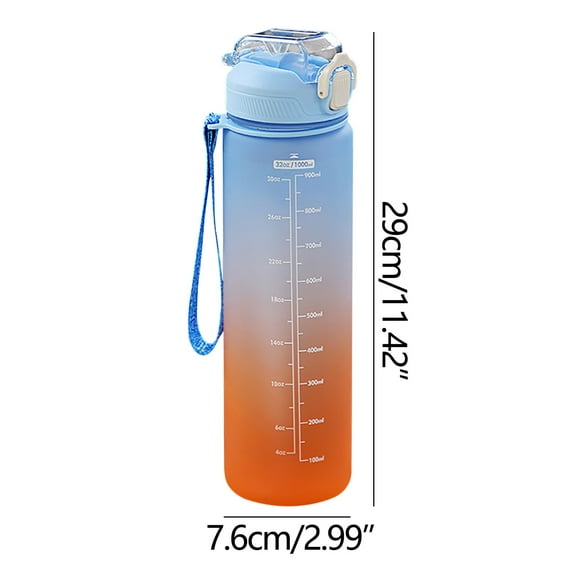 Extra-Large Sports Water Jug 34oz, Leakproof Flip Lid & Non-Slip Grip for Fitness Training