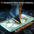thumbnail image 4 of Allytechgroup Google Pixel 9 Pro XL Magnetic Case with Build in Screen Protector, Clear TPU PC Hard Shell Shockproof Anti-Yellow Compatible with Magsafe Phone Case for Google Pixel 9 Pro XL, Green, 4 of 5