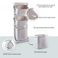 thumbnail image 4 of White 4-Tier Laundry Hamper Sorter - Removable Rolling Baskets with Wheels, Bathroom Storage Organizer for Dirty Clothes, 4 of 9
