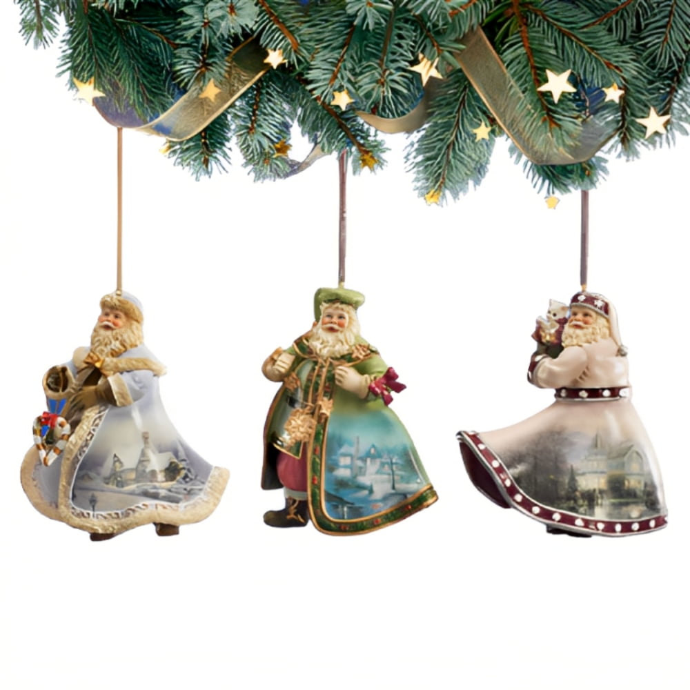 The AshtonDrake Galleries Victorian Winter Scenes Santas Ornament