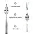 thumbnail image 3 of Manual Mano Weeder Acero Inoxidable Weeder Garden Weeding Tenedor Herramienta De Jardinería Eigraketly HA035534-00, 3 of 6