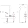 thumbnail image 5 of Dura Faucet Classical Bar Faucet for RV Bars - Brushed Satin Nickel, 5 of 7