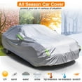 thumbnail image 6 of MATCC Car Cover Waterproof Heavy Duty Car Covers, Upgraded UV Protection Outdoor for All Weather Windproof/Dustproof/Scratch Resistant Full Car Cover Silver Up to 185''(185''L x 70''W x 60''H), 6 of 10