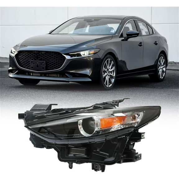 labwork Headlight Assembly Replacement for Mazda 3 2019-2021 LED NON-AFs Left Headlight Lamp Set Driver Side