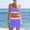 A1 Purple, variant on Bikini Sets for Women Tummy Control Swimsuits 3 Piece Set High Waisted Full Coverage Bathing Suits Color Block Swimwear with Skirt 2026 Women's Tankini Swimsuits Modest Swim Skirt Black L