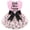 Little Miss Sassy Pants, variant on Birthday Dog Dress with Gold Sparkly Sequin Pet Clothes