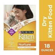 Purina Kitten Chow Dry Kitten Food, Nurture Muscle + Brain Development, 18 oz. Box