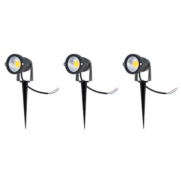 3X IP65 LED Luz del Cesped del Paisaje Al Aire Libre Proyector de Jardin 5W 12V AC DC