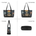 thumbnail image 6 of FORMRS Canvas Laptop Tote Bag for Women with 15.6" Computer Compartments Shoulder Handbag, Skeleton with Rainbow, 6 of 7