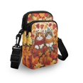thumbnail image 3 of HELLHERO Flowers Pattern 2 Zippers Women Shoulder Bag for Adults, Casual Travel, 3 of 7