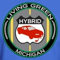 thumbnail image 3 of CafePress - Living Green Hybrid Michigan Dark T Shirt - Men's Classic Graphic Cotton T-Shirt, 3 of 4