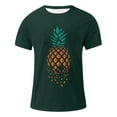 thumbnail image 3 of LUOGENLI T-shirts pour Homme pour Hommes T-Shirt Classique pour Homme T-Shirt Ananas à Col Rond pour Homme Chemise Haut pour Homme 4xlt T-shirts pour Hommes T-shirts Graphiques Fête de la Saint-Patrick Vert Armée m, 3 of 4