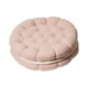 thumbnail image 3 of Cojín con forma de galleta para silla, decoración sencilla y bonita, cojín moderno para silla rosa y blanco, 3 of 9