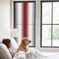 thumbnail image 3 of Red Grey White Window Privacy Film, Farmhouse Ombre Color Modern Simple Static Cling UV Sun Blocking Tint Film Heat Control Windows Films for Bedroom Bathroom, Window Stickers 23.6"x59", 3 of 8
